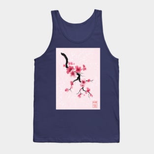 Pretty sumi-e cherry blossoms (sakura) Tank Top